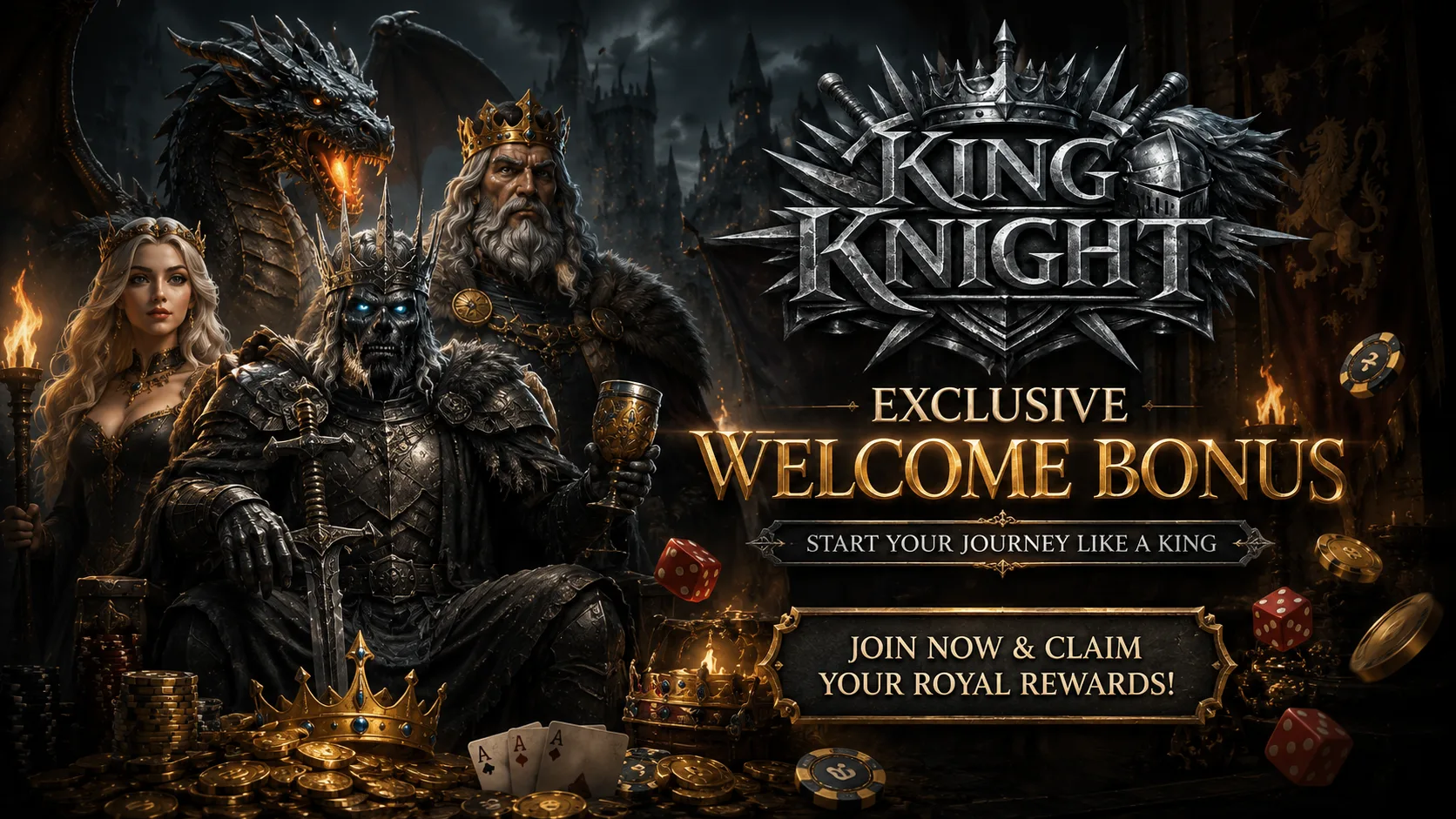 King Knight casino exclusive welcome bonus β start your journey like a king